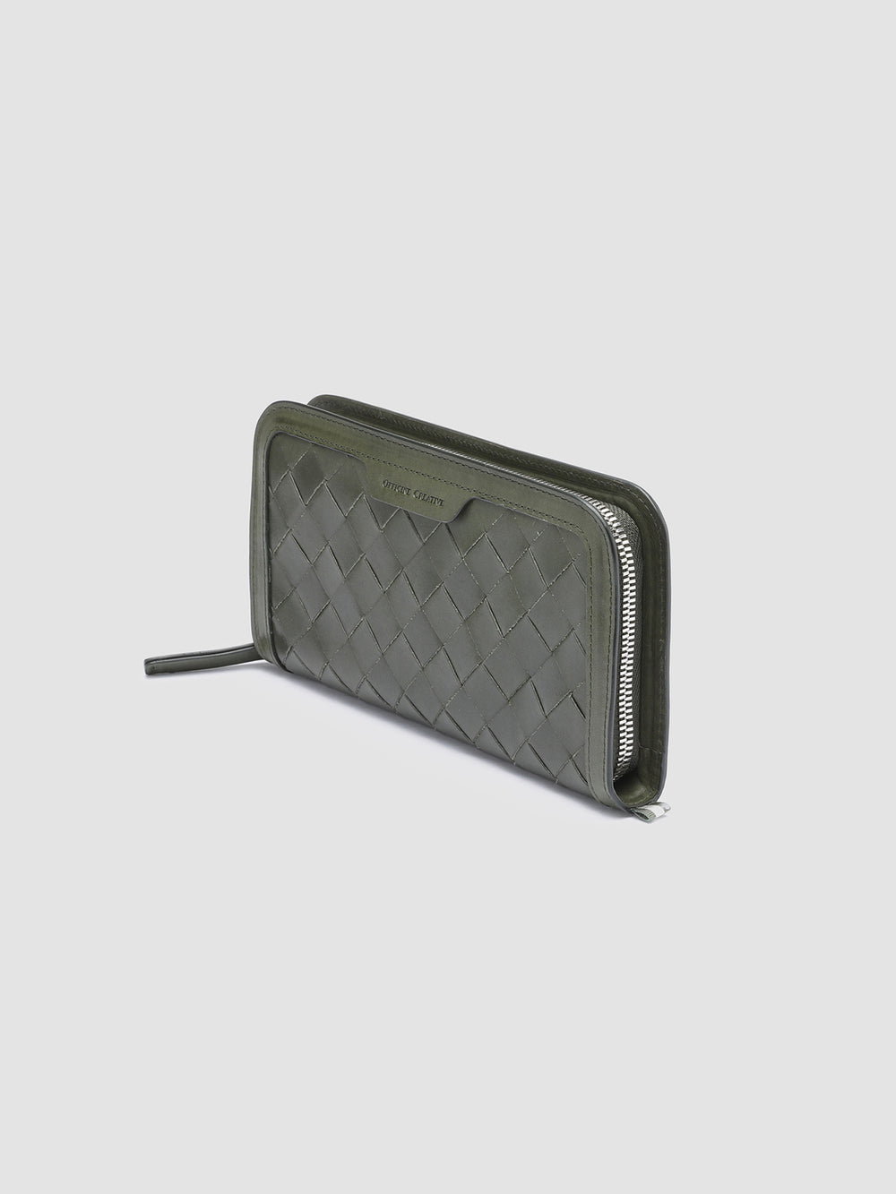 BERGE’ 101 - Green Woven Leather Wallet - Image 4