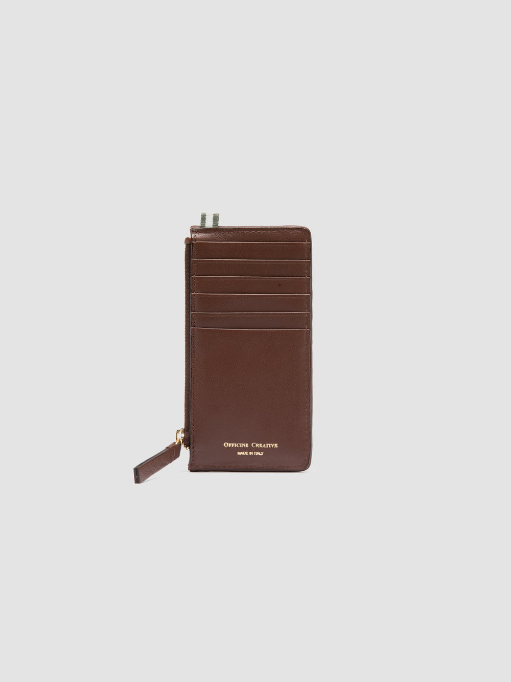 JULIET 103 - Brown Woven Leather Card Holder - Image 2