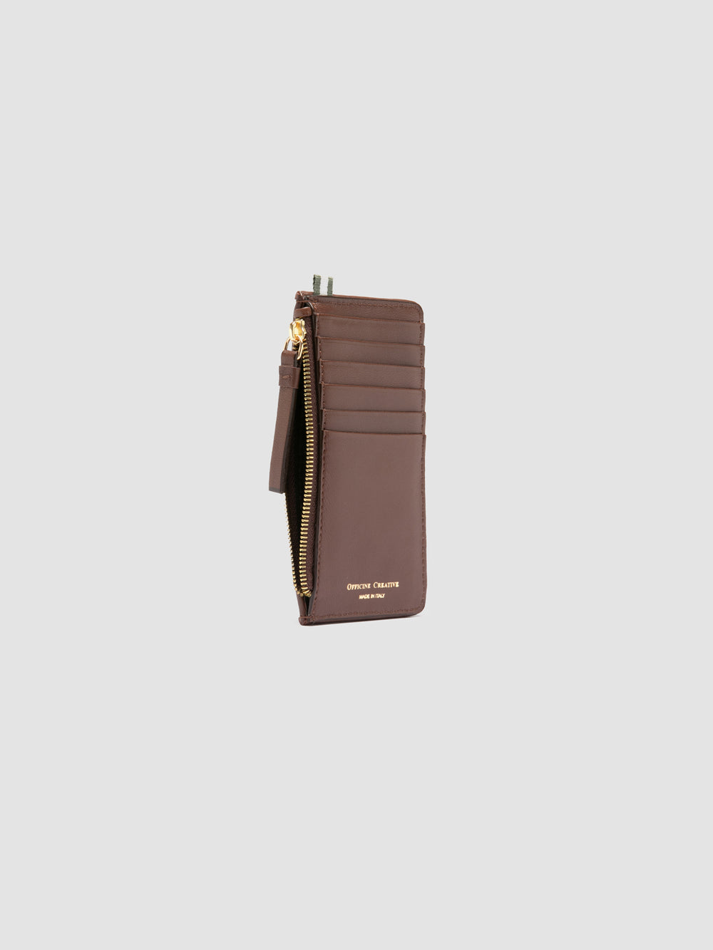 JULIET 103 - Brown Woven Leather Card Holder - Image 4