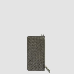JULIET 103 - Green Woven Leather card holder