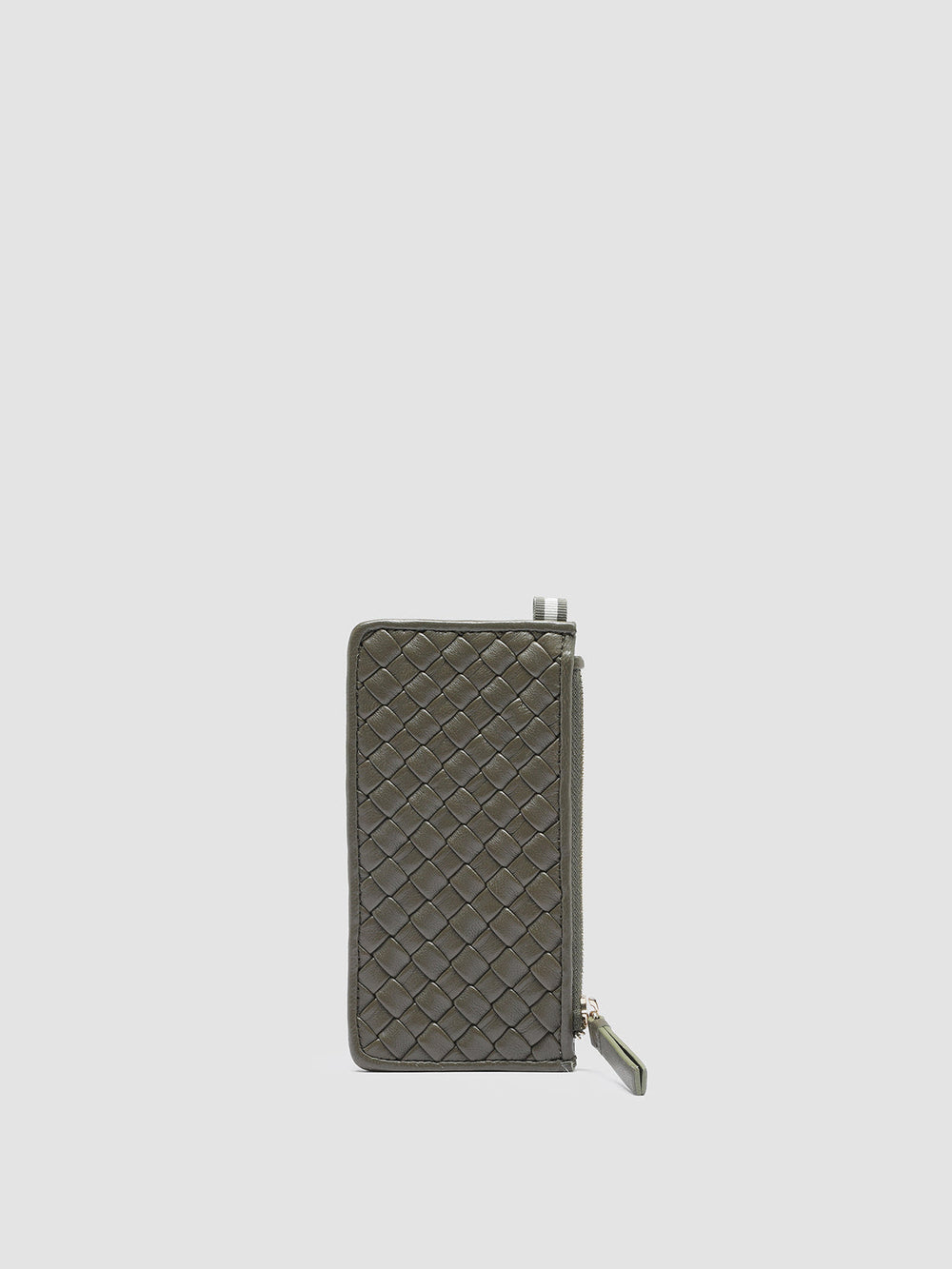 JULIET 103 - Green Woven Leather card holder