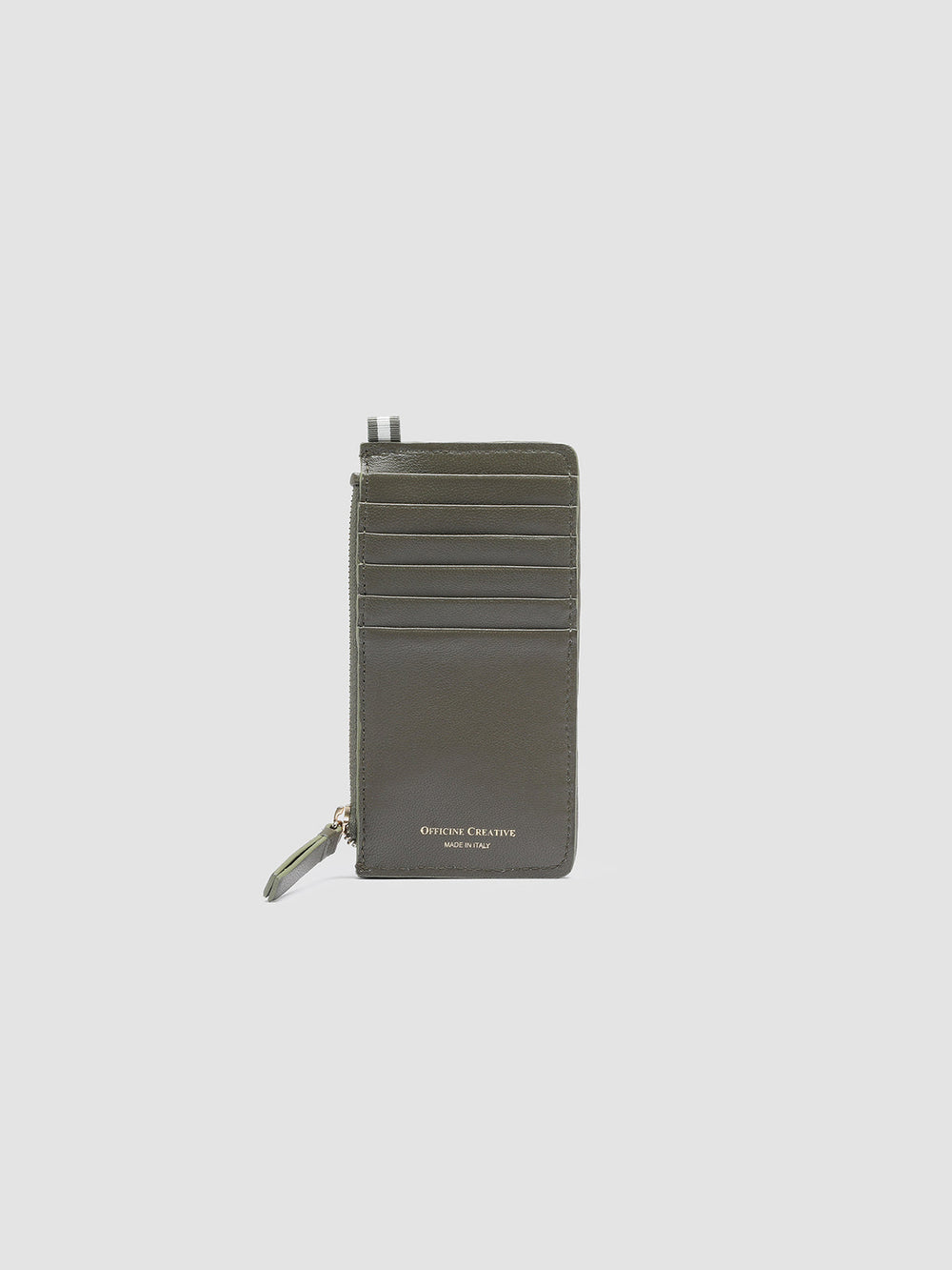 JULIET 103 - Green Woven Leather card holder - Image 2