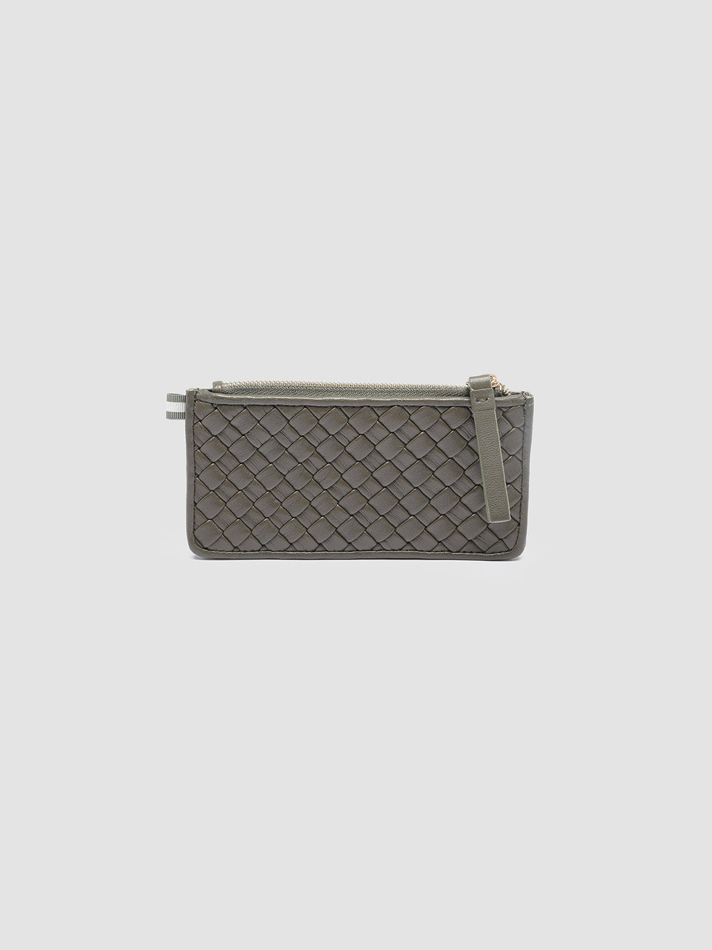 JULIET 103 - Green Woven Leather card holder - Image 4
