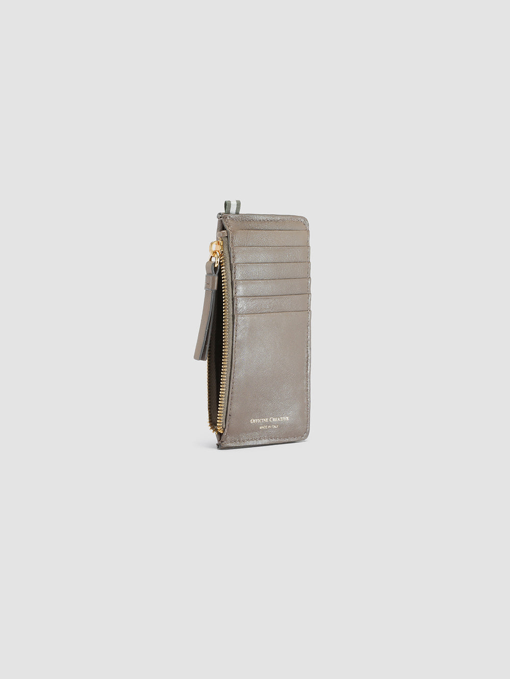 JULIET 103 - Taupe Woven Leather card holder - Image 5