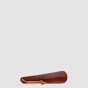 SMALL SHOEHORN - Brown Leather Shoe Horn