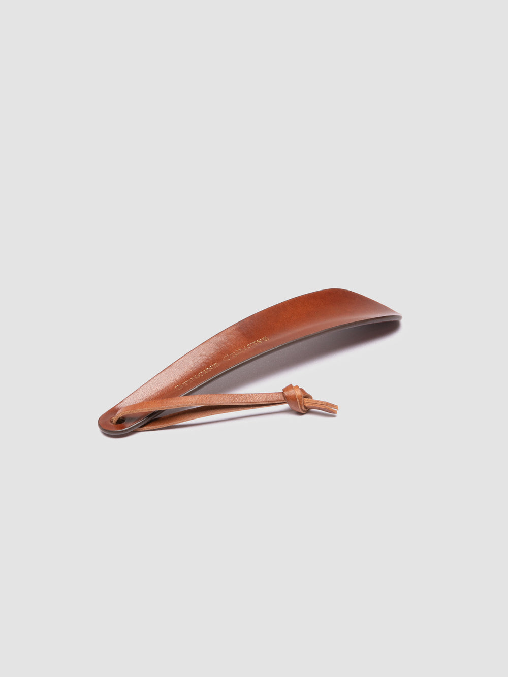 SMALL SHOEHORN - Brown Leather Shoe Horn - Image 5