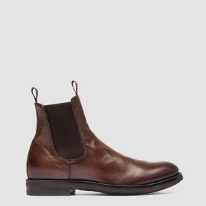 ACADEMIA 002 - Brown Leather Chelsea Boots