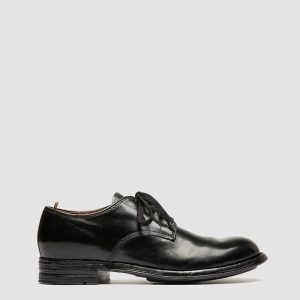 ADMIRAL 007 - Black Leather Derby Shoes