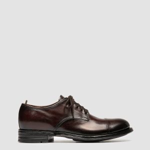 ADMIRAL 008 - Burgundy Leather Derby Shoes