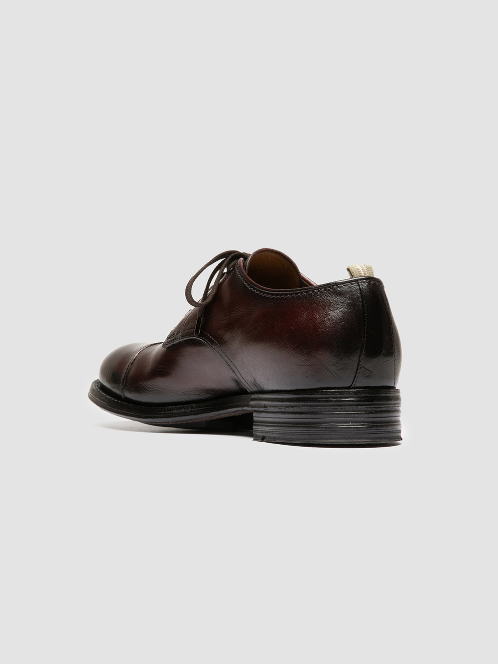 ADMIRAL 008 - Burgundy Leather Derby Shoes - Image 4