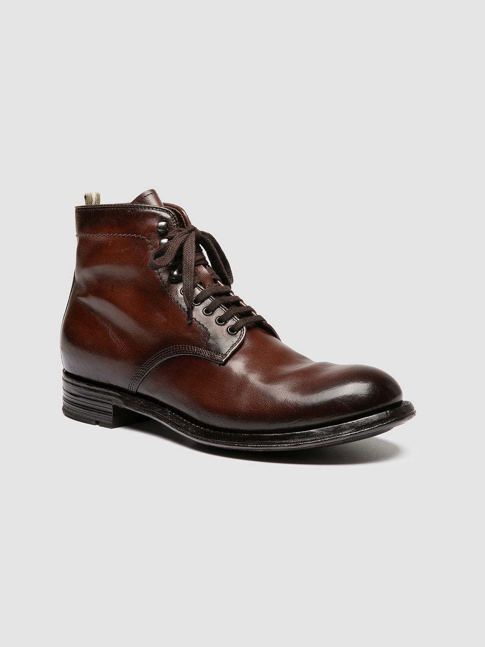ADMIRAL 009 - Brown Leather Lace-up Boots - Image 3