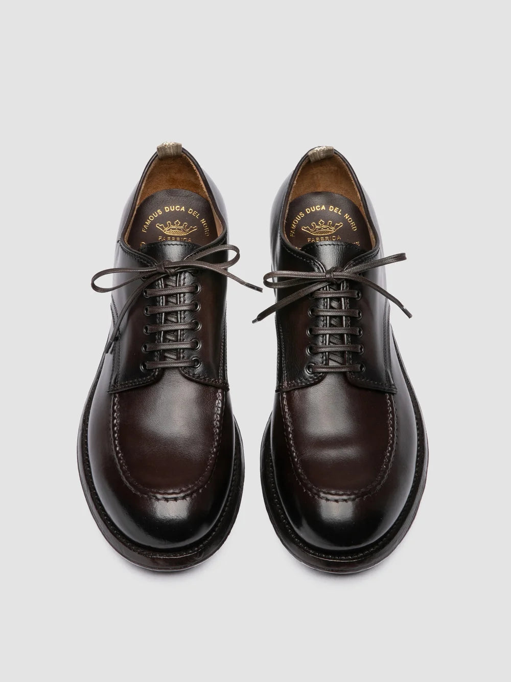 ADMIRAL 013 - Brown Leather Derby Shoes - Image 2
