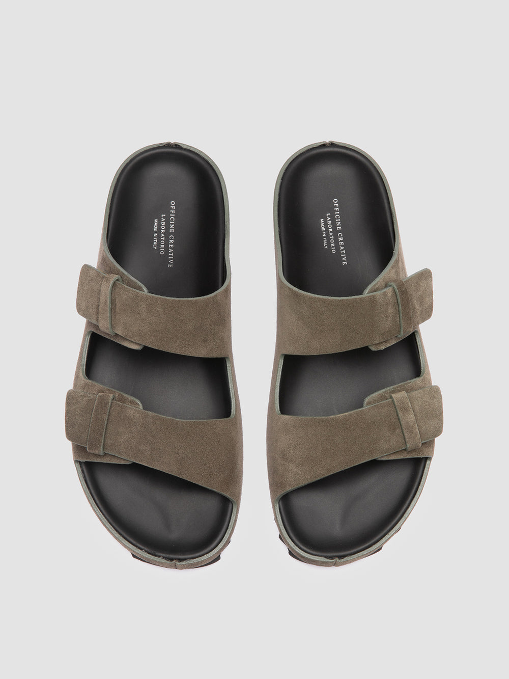 AGORÀ 010 - Green Suede Slide Sandals - Image 2