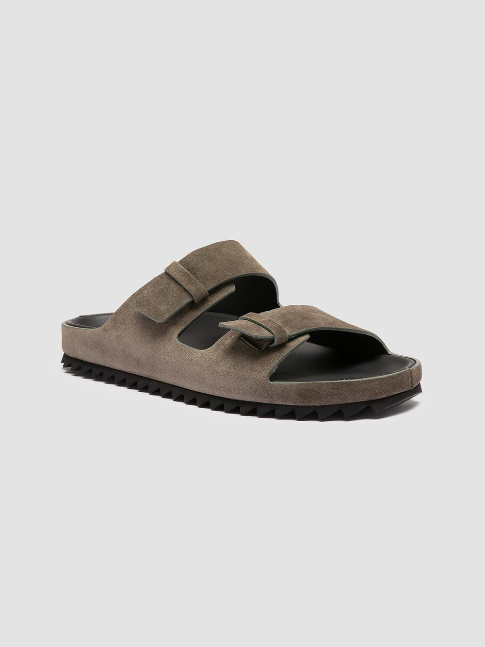 AGORÀ 010 - Green Suede Slide Sandals - Image 3