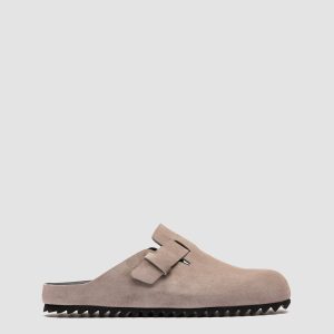 AGORÀ 012 - Grey Suede Mule Sandals