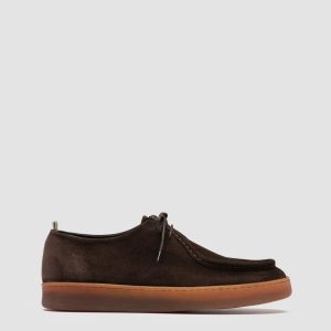 AMBRIE 003 - Brown Suede Derby Shoes