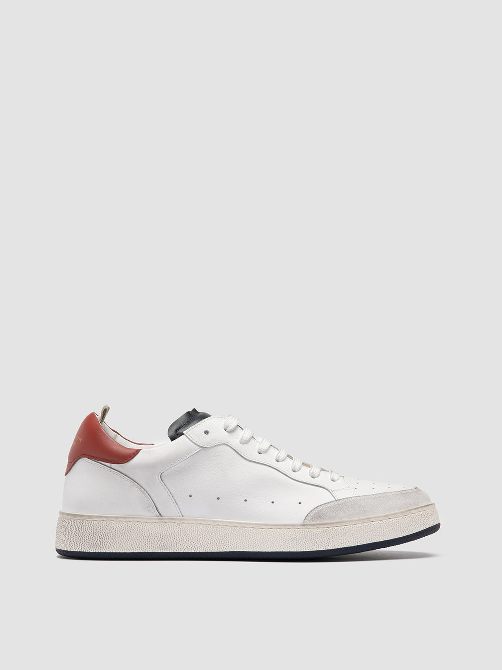 THE ANSWER 001 - White Leather and Suede Sneakers
