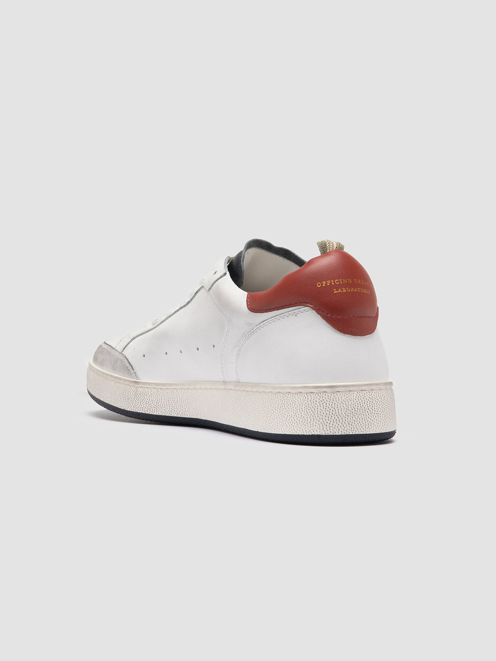 THE ANSWER 001 - White Leather and Suede Sneakers - Image 4