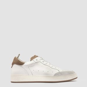 THE ANSWER 001 - White Leather and Suede Sneakers