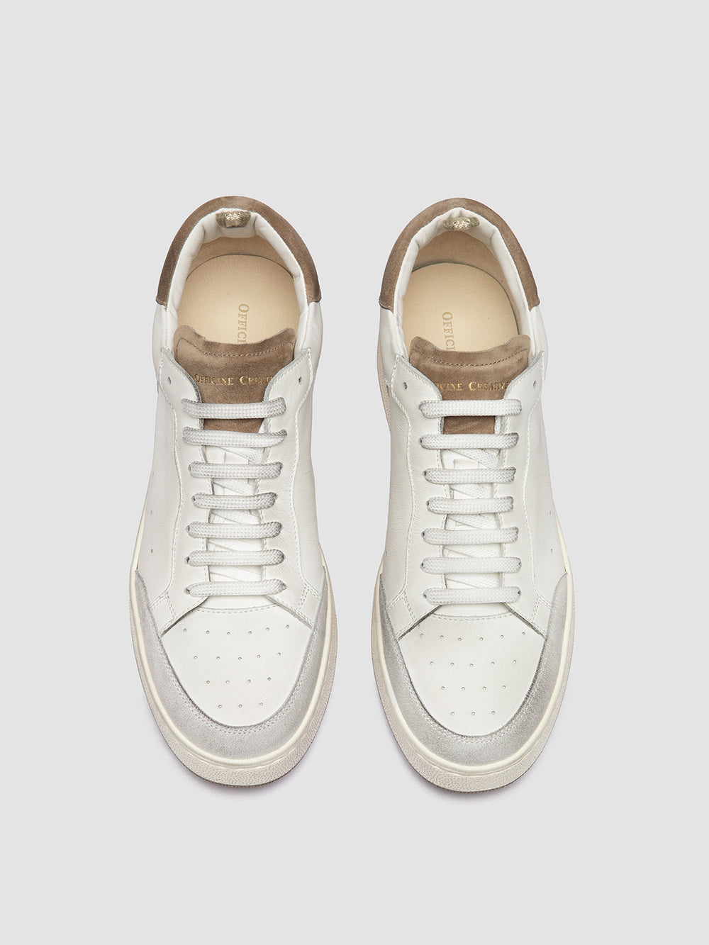 THE ANSWER 001 - White Leather and Suede Sneakers - Image 2