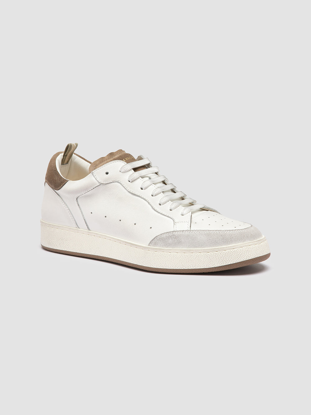 THE ANSWER 001 - White Leather and Suede Sneakers - Image 3