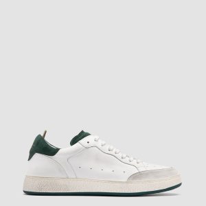 THE ANSWER 001 - White Leather and Suede Sneakers