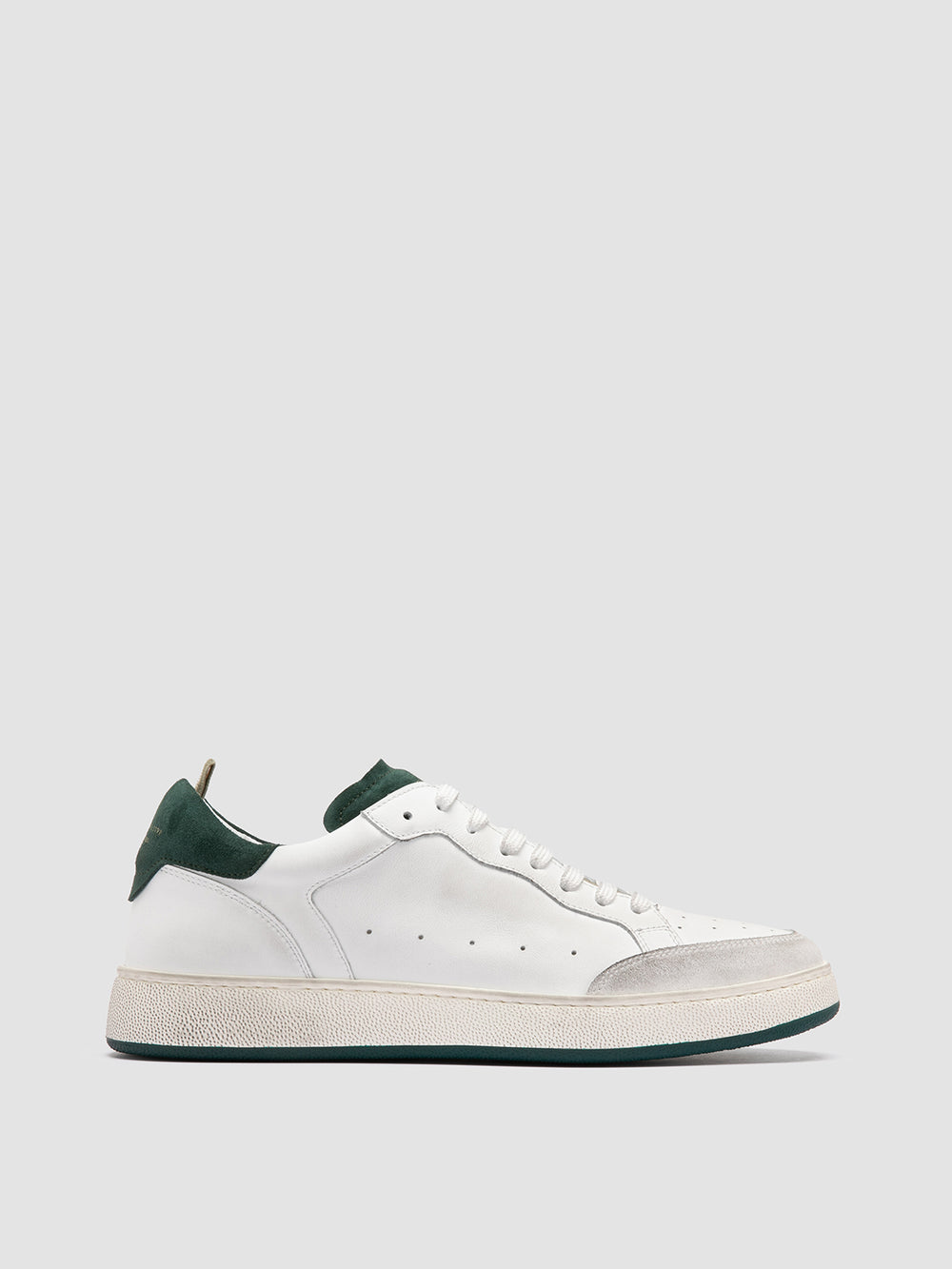 THE ANSWER 001 - White Leather and Suede Sneakers