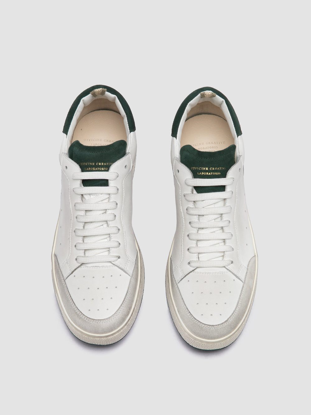THE ANSWER 001 - White Leather and Suede Sneakers - Image 2