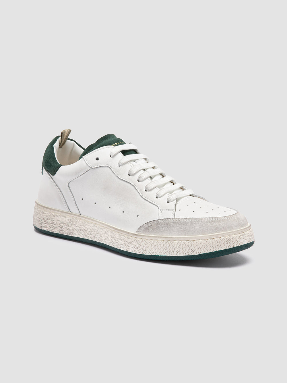 THE ANSWER 001 - White Leather and Suede Sneakers - Image 3