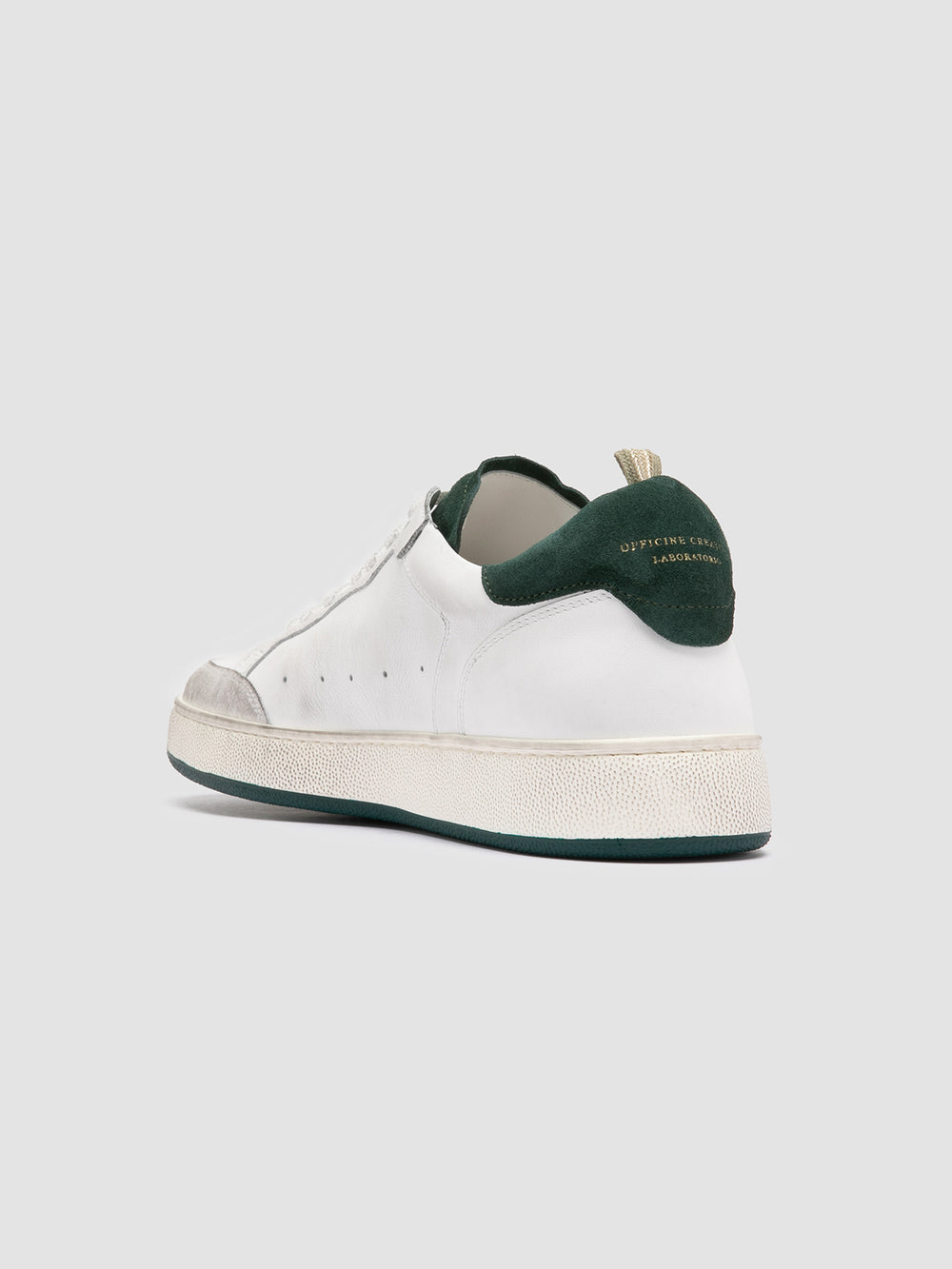 THE ANSWER 001 - White Leather and Suede Sneakers - Image 4