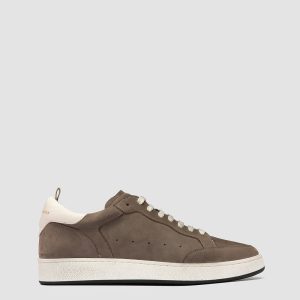 THE ANSWER 002 - Taupe Leather and Suede Sneakers