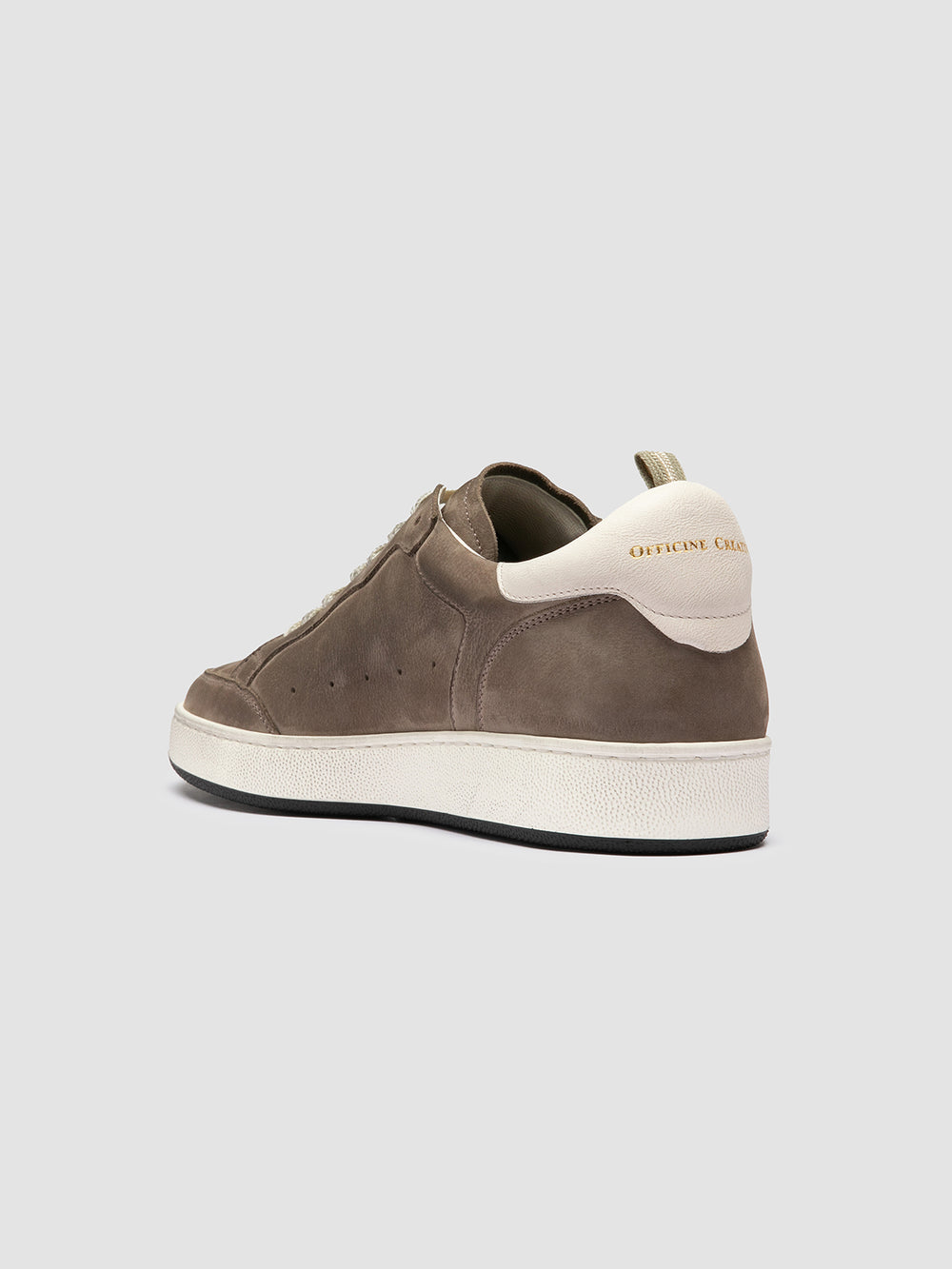 THE ANSWER 002 - Taupe Leather and Suede Sneakers - Image 4