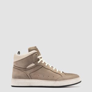 THE ANSWER 004 - Taupe Leather and Suede Sneakers