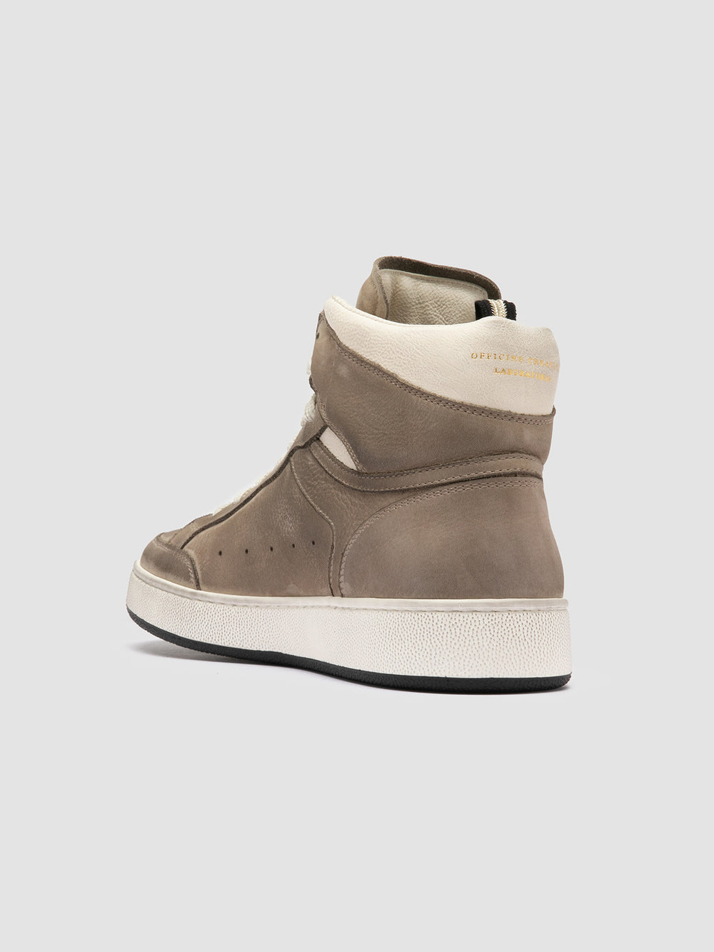 THE ANSWER 004 - Taupe Leather and Suede Sneakers - Image 4