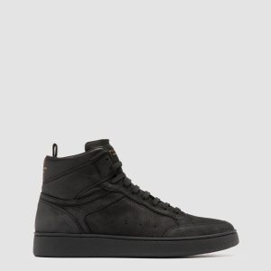 THE ANSWER 004 - Black Leather and Suede Sneakers
