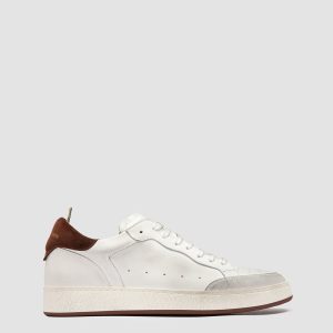 THE ANSWER 007 - White Leather and Suede Sneakers