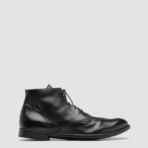 ARC 513 - Black Leather Ankle Boots