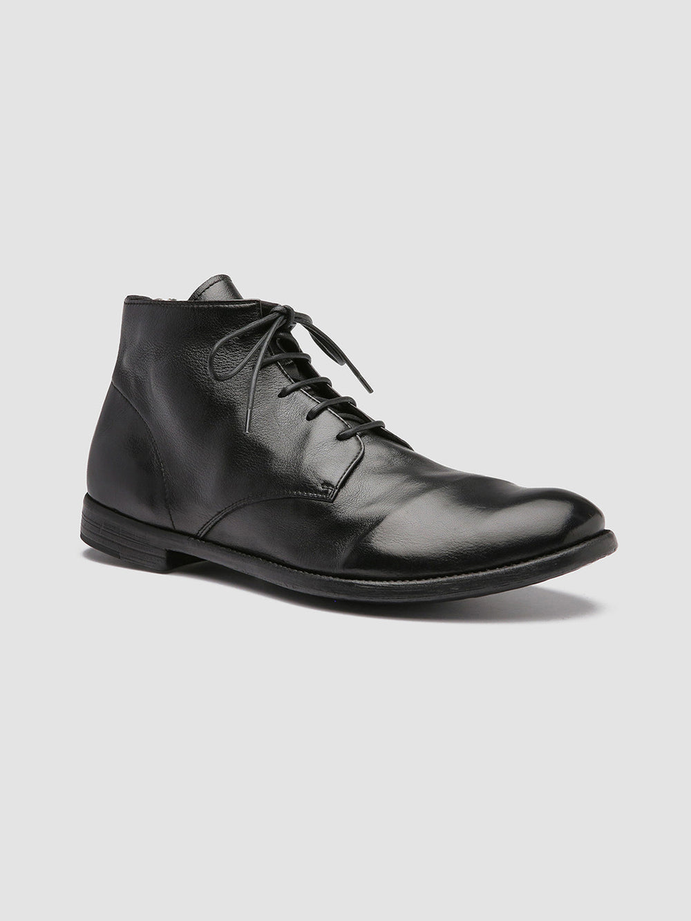 ARC 513 - Black Leather Ankle Boots - Image 3