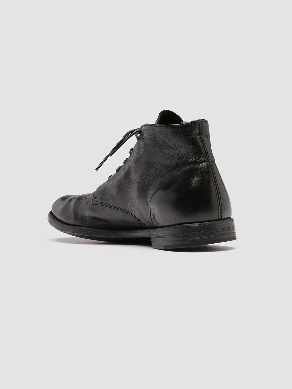 ARC 513 - Black Leather Ankle Boots - Image 4