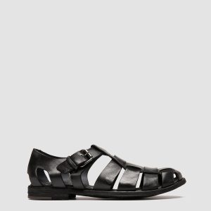 ARCHIVE 521 - Black Leather Sandals