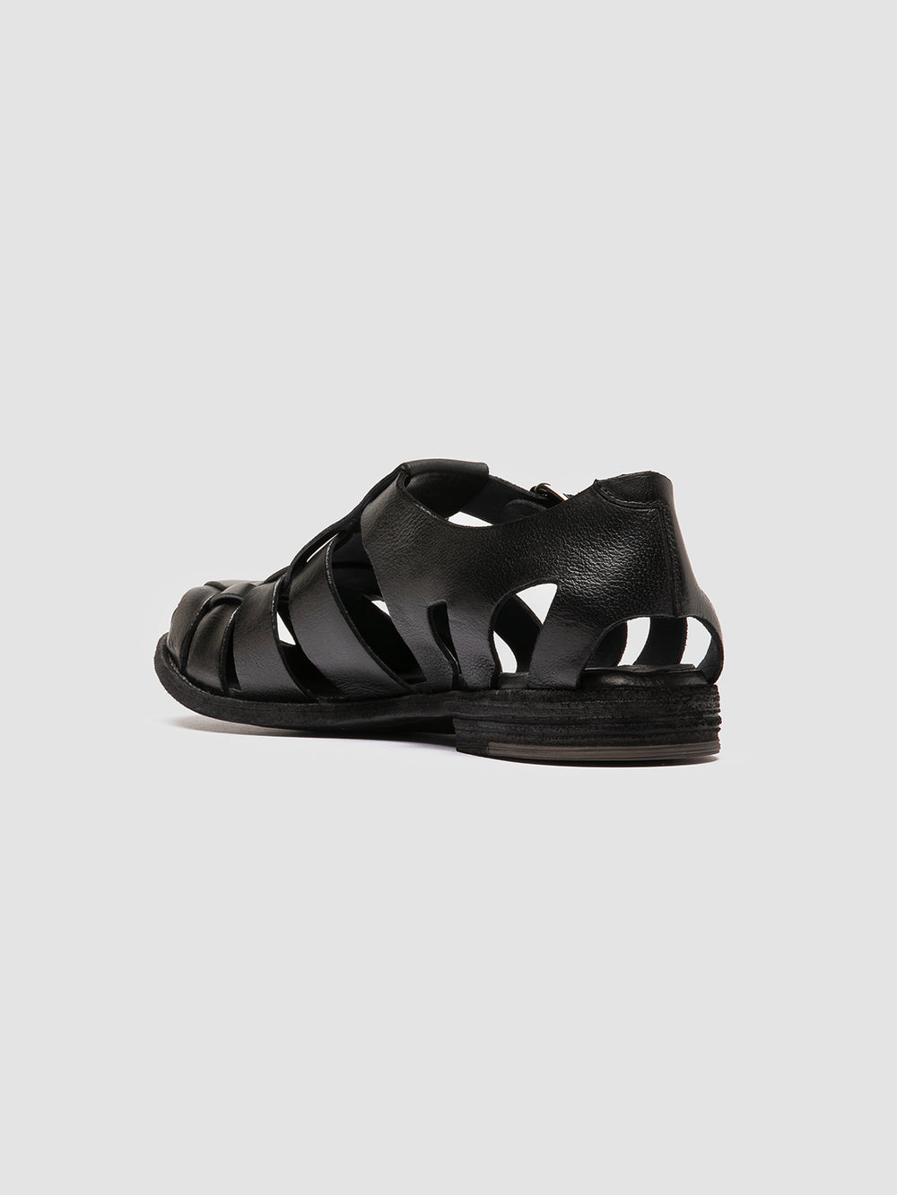 ARCHIVE 521 - Black Leather Sandals - Image 4