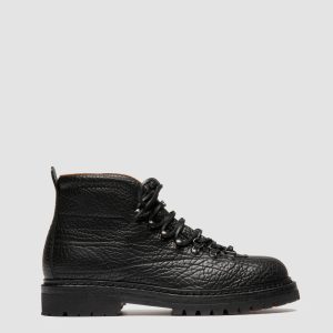 ARTIK FLEXI 002 - Black Leather Lace Up Boots