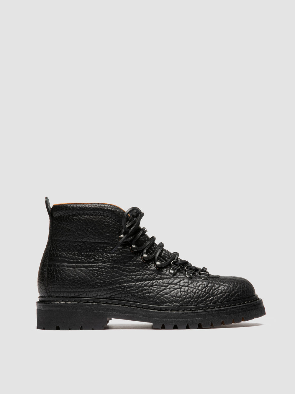 ARTIK FLEXI 002 - Black Leather Lace Up Boots