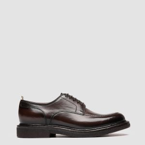 ASTON CREPE 003 - Brown Leather Derby Shoes