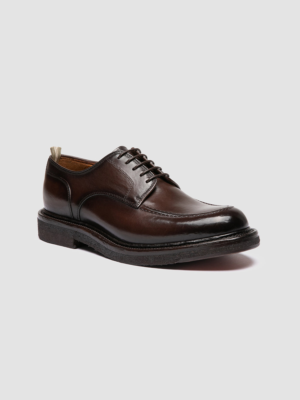 ASTON CREPE 003 - Brown Leather Derby Shoes - Image 3