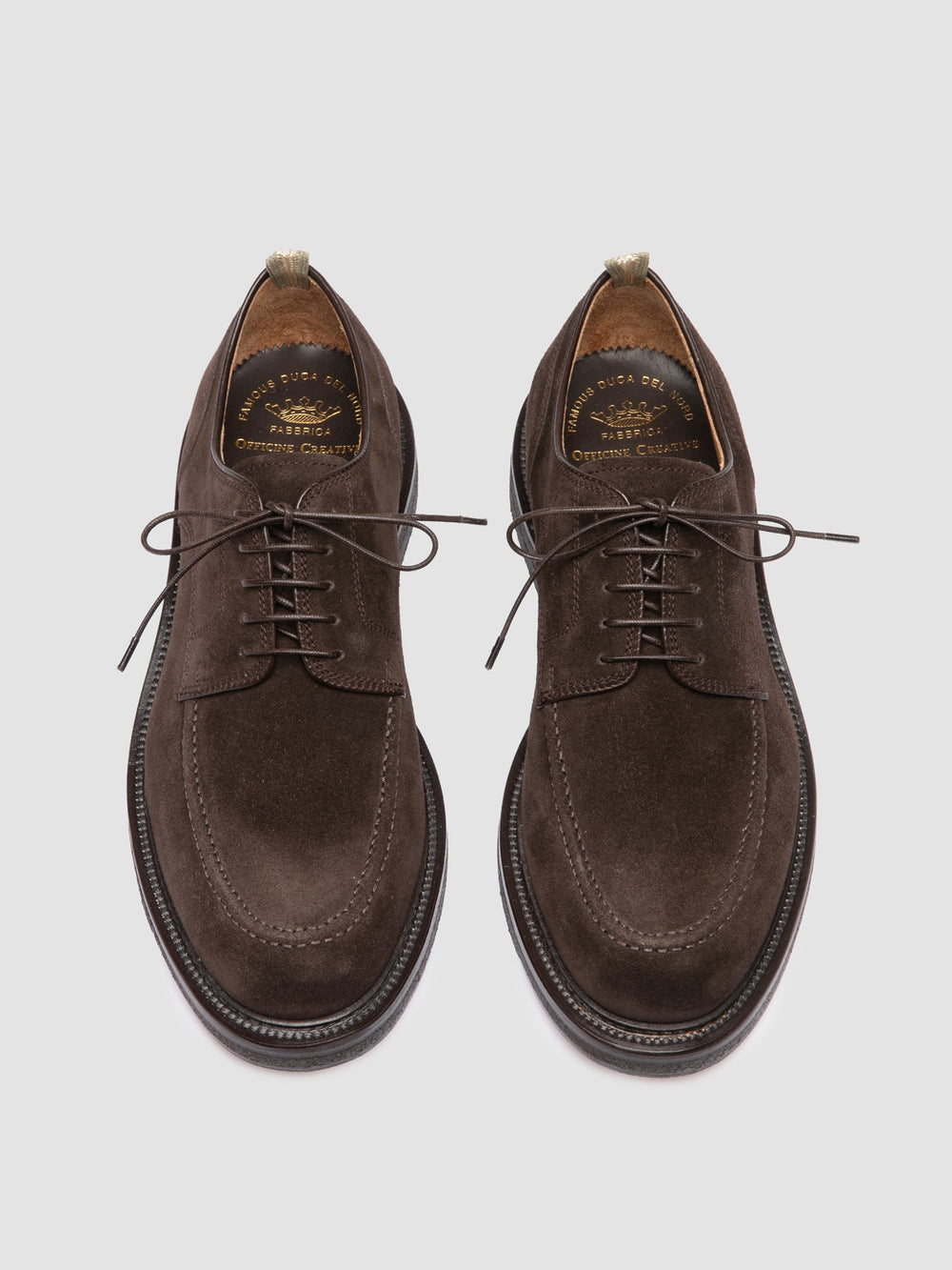 ASTON CREPE 003 - Brown Suede Derby Shoes - Image 2