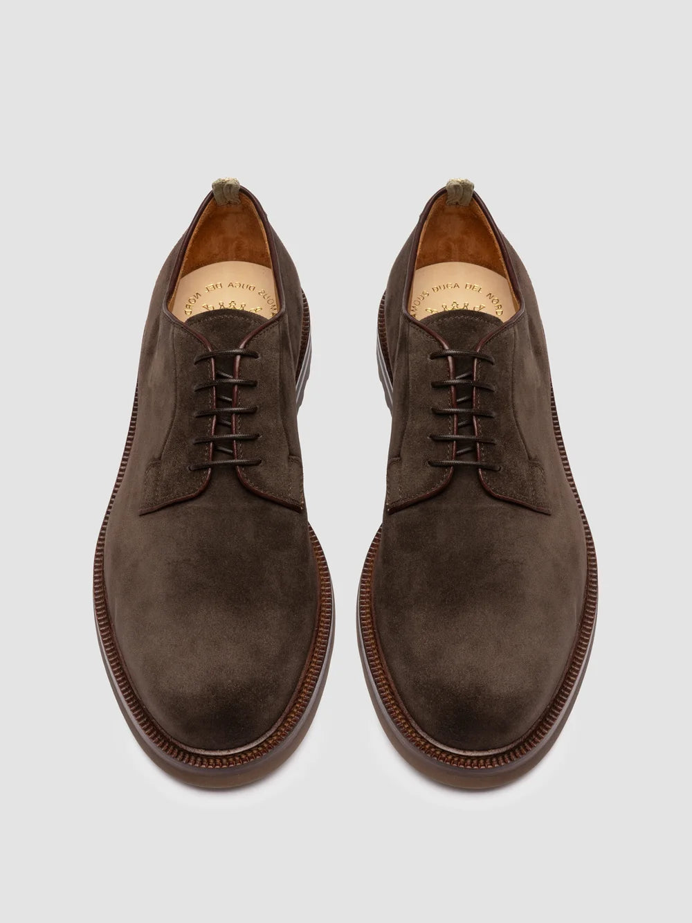 ASTON FLEXI 001 - Brown Suede Derby Shoes - Image 2