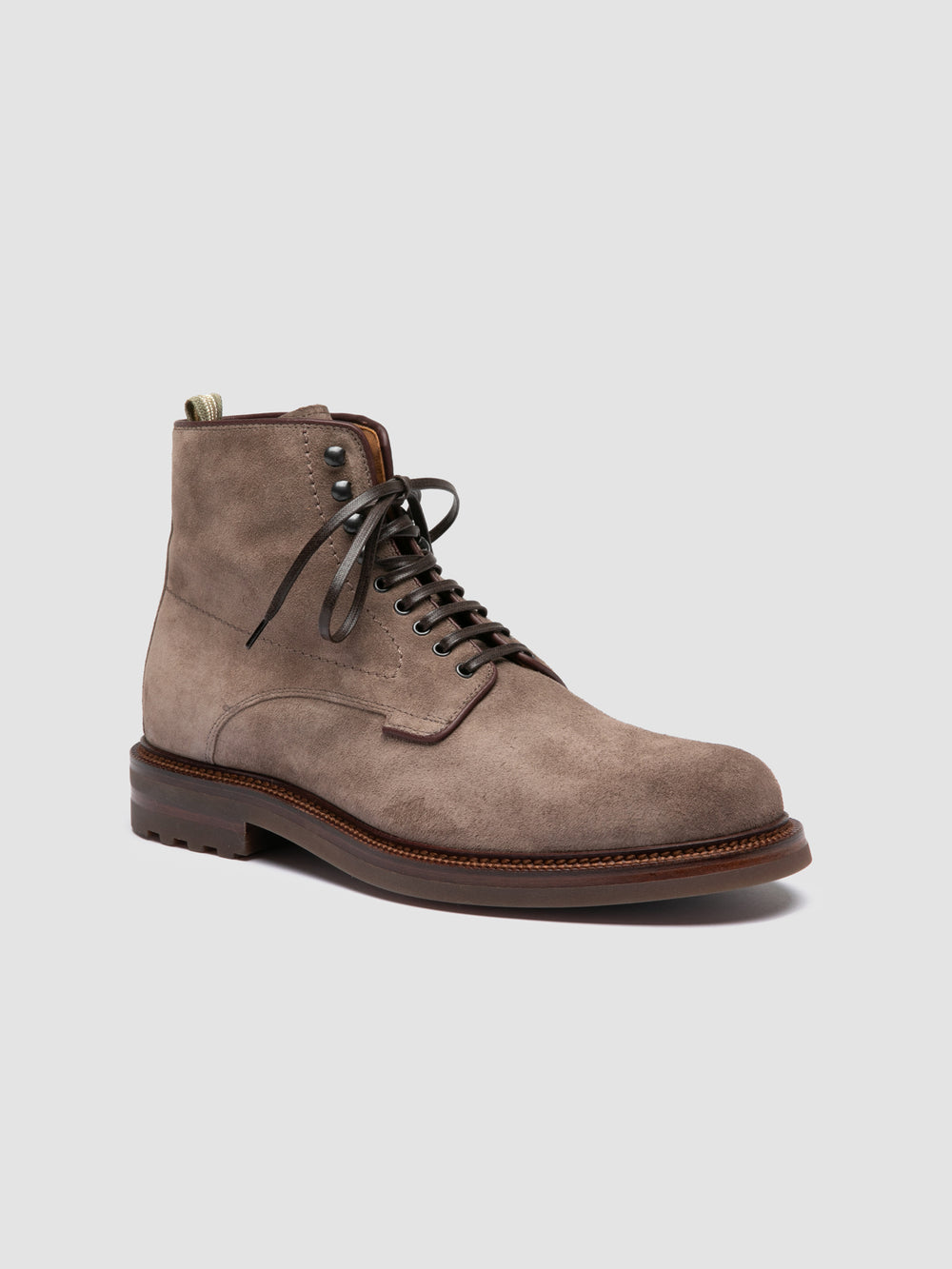 ASTON FLEXI 003 - Taupe Suede Lace Up Boots - Image 3