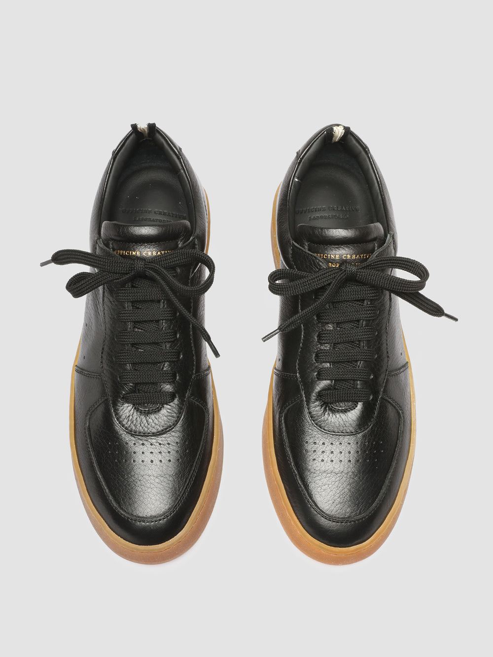 ASSET 001 - Black Leather Sneakers - Image 2