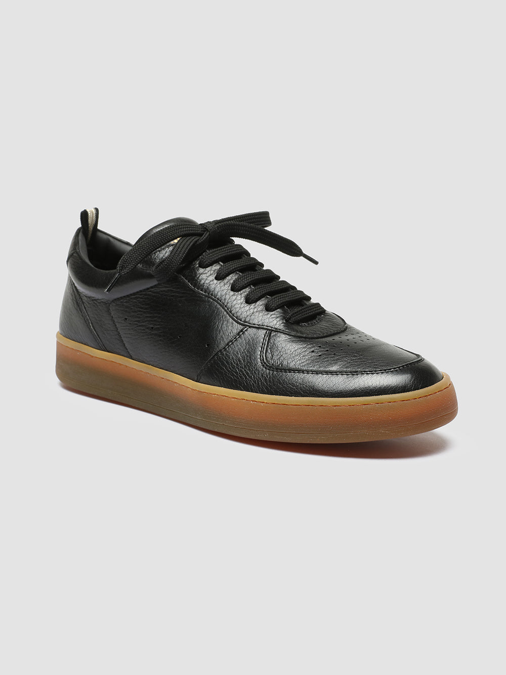 ASSET 001 - Black Leather Sneakers - Image 3